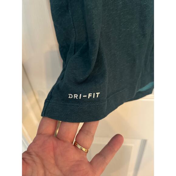 Nike dri-fit teal crew neck t-shirt, size M - Picture 3 of 5